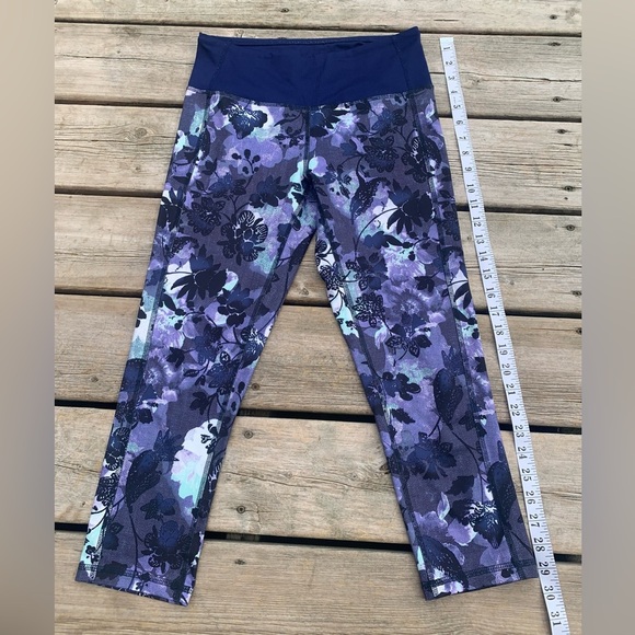 💛 Joe Fresh Active Floral Crop Leggings | Size Small - Picture 7 of 8